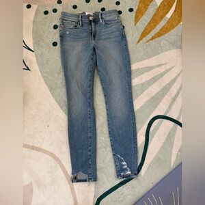 Frame Denim Women's Straight Leg Jeans - Blue